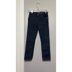 The Childrens Place Boys Skinny Jeans Dark Wash Indigo Size 8 Adjustable Waist